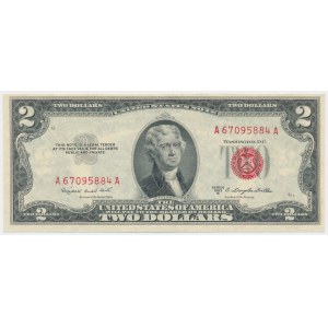 USA, Sceau rouge, $2 1953 - Smith &amp; Dillon -.