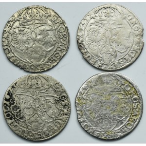 Lot, Sigismund III Vasa, 6 Groschen (4 pcs.)