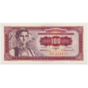 Yougoslavie, 100 dinars 1955
