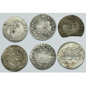 Lot, Sigismund I the Old, Groschen (6 pcs.)