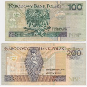 Set, 100-200 zloty 1994 - DA - (2 pcs.) - first series printed at PWPW