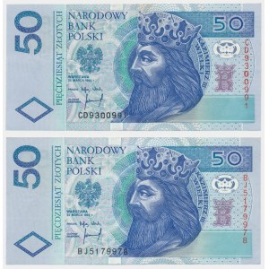 Zestaw, 50 złotych 1994 - CD i BJ - (2 szt.)