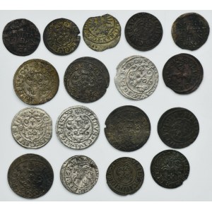Lot, Poland and Riga under Sweden, Schilling (17 pcs.)
