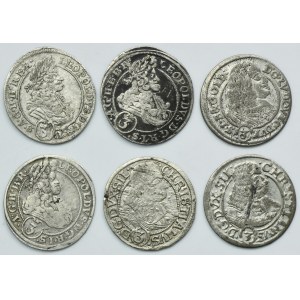 Lot, Silesia, 3 Kreuzer (6 pcs.)
