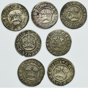 Lot, Poland and Silesia, 1/2 Groschen (7 pcs.)