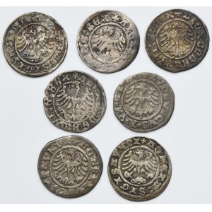 Lot, Poland and Silesia, 1/2 Groschen (7 pcs.)