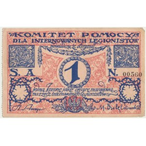 Výbor pre pomoc internovaným legionárom, 1 koruna - RARE