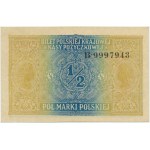 1/2 marki 1916 - Generał - wysoki numer