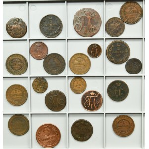 Set, Russland, Kopiejki 18.-20. Jahrhundert (22 Stück).