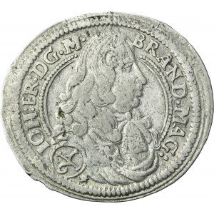 Germany, Margraviate of Brandenburg-Ansbach, Johann Friedrich, 1/6 Thaler Schwabach 1678