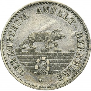 Germany, Duchy of Anhalt-Bernburg, Alexander Karl, 1/6 Thaler Berlin 1862 A