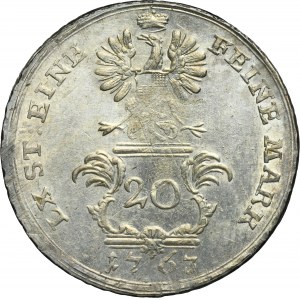 Germany, Margraviate of Brandenburg-Ansbach, Karl Alexander, 20 Kreuzer Bayreuth 1763