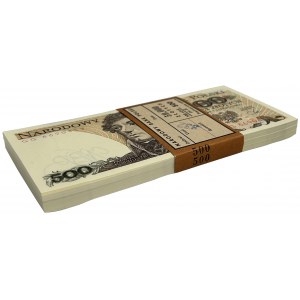 Paczka bankowa 500 złotych 1982 - GG - (100 szt.)