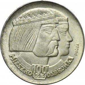 SAMPLE, 100 gold 1966 Mieszko and Dabrowa heads.