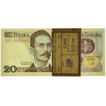 Paczka bankowa 20 złotych 1982 - AM - (100 szt.)