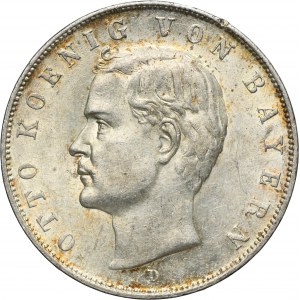 Germany, Bavaria, Otto, 3 Mark Munich 1911 D