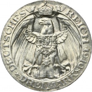 Germany, Kingdom of Prussia, Wilhem II, 3 mark Berlin 1910