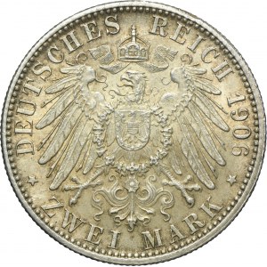 Germany, Baden, Friedrich I, 2 Mark Karlsruhe 1906