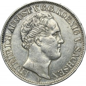 Germany, Kingdom of Saxony, Friedrich Augustus II, Thaler Dresden 1848 F