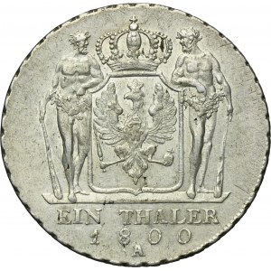 Germany, Kingdom of Prussia, Friedrich Wilhelm III, Thaler Berlin 1800 A