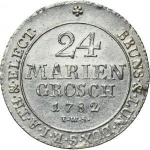 Germany, Principallity of Brauschweig-Lüneburg-Calenberg-Hannover, Georg III, 24 Mariengroschen Clausthal 1782 IWS