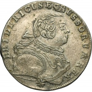 Germany, Kingdom of Prussia, Friedrich II, 6 Groschen Königsberg 1756 E