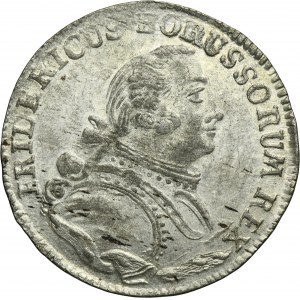 Germany, Kingdom of Prussia, Friedrich II, 6 Groschen Königsberg 1757 E