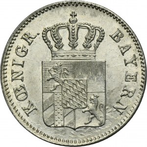 Germany, Kingdom of Bavaria, Ludwig I, 6 Kreuzer Munich 1849