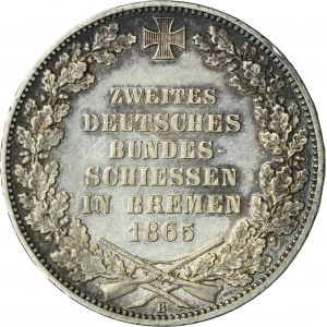 Germany, City of Bremen, Shooting Thaler Hannover 1865 B
