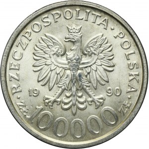 100.000 złotych 1990 Solidarność - TYP B