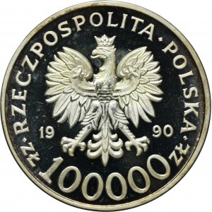 100.000 złotych 1990 Solidarność - TYP A