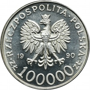 100.000 złotych 1990 Solidarność - TYP A