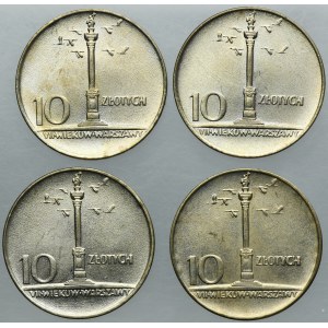 Zestaw, 10 złotych 1966 Mała Kolumna (4 szt.)