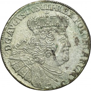 Augustus III of Poland, 18 Groschen Leipzig 1755 EC