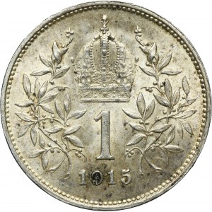 Austria, Franz Joseph I, 1 Corona Wien 1915