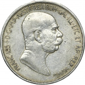 Austria, Franz Joseph I, 5 Corona Wien 1908