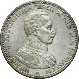 Allemagne, Royaume de Prusse, Guillaume II, 5 marks Berlin 1913 A