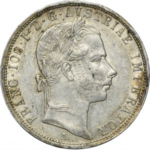 Austria, Franz Joseph I, 1 Florin Wien 1858 A