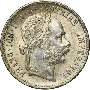 Austria, Franz Joseph I, 1 Florin Wien 1877
