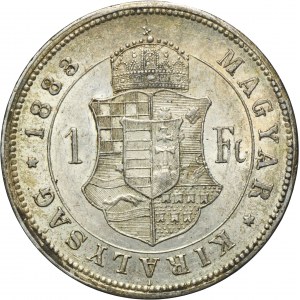 Hungary, Franz Joseph I, 1 Forint Kremnitz 1883 KB