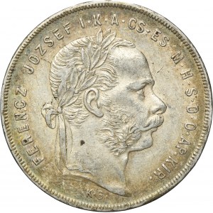 Hungary, Franz Joseph, 1 Forint Kremnitz 1879 KB