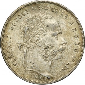 Hongrie, François-Joseph Ier, 1 Forint Kremnica 1879 KB