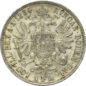 Austria, Franz Joseph I, 1 Floren Wien 1884