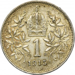 Austria, Franz Joseph I, 1 Corona Wien 1915