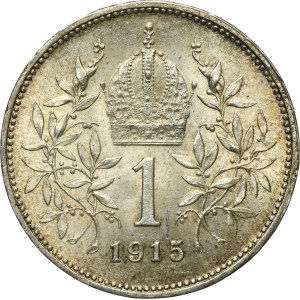 Austria, Franz Joseph I, 1 Corona Wien 1915