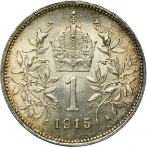 Austria, Franz Joseph I, 1 Corona Wien 1915