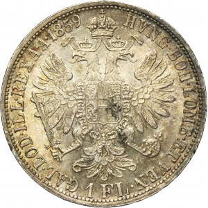 Austria, Franz Joseph I, 1 Floren Wien 1859 A