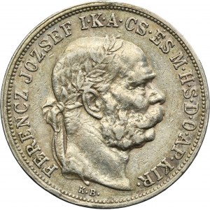 Hungary, Franz Joseph I, 5 Korona Kremnitz 1908 KB