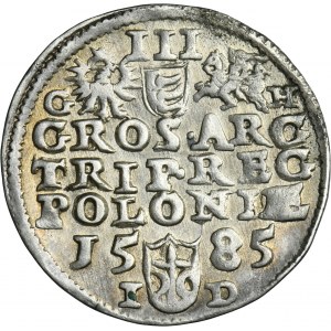 Stephen Bathory, 3 Groschen Olkusz 1585 - RARE