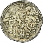 Sigismund III Vasa, 3 Groschen Olkusz 1598 - digit 9 triple struck